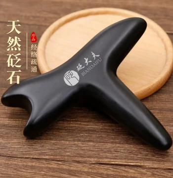 Bian Doctor Bian Stone Foot Massager – Acupressure Tool for Reflexology, Meridian Stimulation, and Neck/Foot Relief; Triangular Sparrow Shape