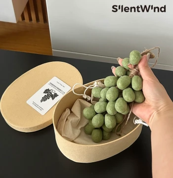 SilentWind Green Grape Simulation - Handmade Cold Process Soap Ornament with Lasting Fragrance for Home Decor