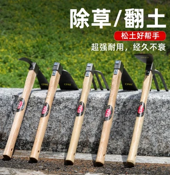 Agricultural Small Hoe Household Vegetable and Flower Planting Weeding Specialized Mini Gardening Tool All-Steel Thickened Dual-Use Soil Digging Hoe