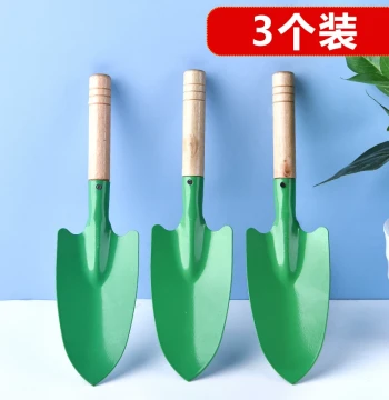 Wooden-Handle Iron Gardening Trowel for Planting Vegetables, Digging Wild Herbs, and Outdoor Use