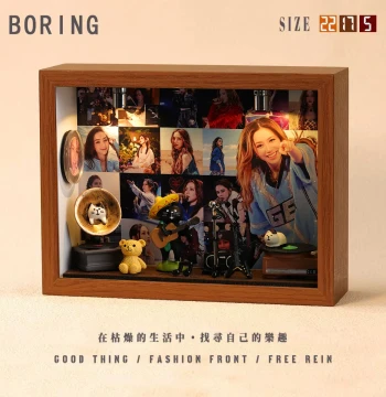 G.E.M. Memorabilia Photo Frame - Creative Miniature Music Scene Diorama, Handcrafted Gift and Decorative Display