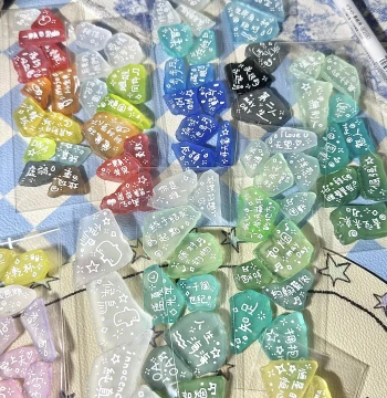 High-Transparency Colored Frosted Sea Glass DIY Craft Kit: Hand-painted Decorative Ornaments and Pendants for Creative Gifts