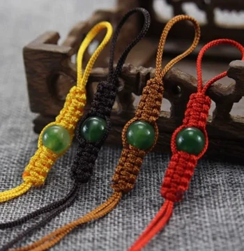 5-Pack Teapot Lid Ropes for $9.90 - Green Bead Jade Cords for Zisha and Glass Teapots