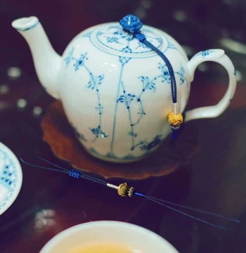 New Teapot Rope Accessory: Original Hand-woven Cord for Kung Fu Tea Sets, Purple Clay Teapots, Lids, and Cups