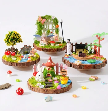 Creative DIY Elf Micro-Landscape Materials Cartoon Handmade Mini Scene Ornament Girl Gift New Year Toy