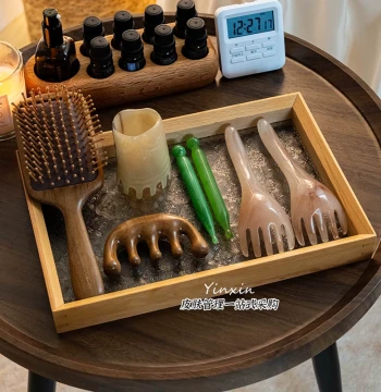 Professional Head Therapy Tools: Meridian Comb, Massage Comb, Shampoo Comb, Five-Tooth Sandalwood Comb, Acupressure Pen, Air-Cushion Comb