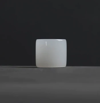 Liuhetang Natural White Jade Thumb Ring Tea Lid Holder: Xiuyan Jade Zisha Teapot Rest, Kung Fu Tea Set Accessory Stand