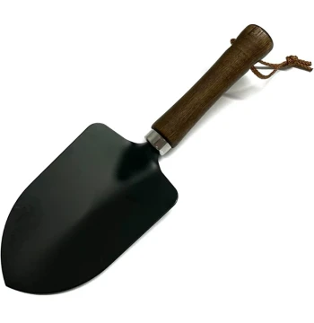 Japan-Imported ECHO Home Gardening Trowel with Wooden Handle – Small Iron Shovel for Digging, Vegetable Planting, Flower Care, Succulents, and Bonsai