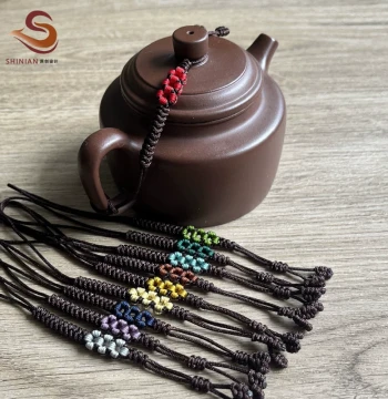 Premium Hand-Woven Teapot Strap for Yixing Pots, Anti-Drop Lid Fixation Band, Tea Accessory