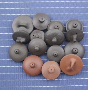 Purple Clay, Cinnabar Clay, Blue-and-White Porcelain, Luba Coarse Pottery Teapot Lids, Mug Lids, Tea Set Accessories (Price per Item)