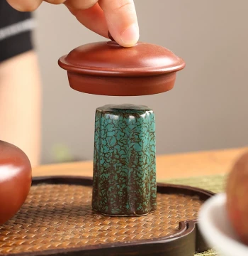 Coarse Pottery Teapot Lid Rest, Household Ceramic Retro Zisha Teapot Lid Holder, Kung Fu Tea Set & Tea Ceremony Accessories