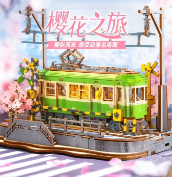 rolife Cherry Blossom Journey DIY Assembly Kit, Birthday and Children's Day Gift, Decorative Ornament for Girls and Kids