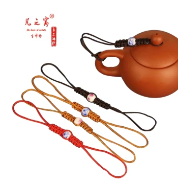 New Handwoven Zisha Teapot Cord, Kung Fu Tea Set Accessory, Tea Ceremony Spare Part, Teapot Lid String and Tie Rope
