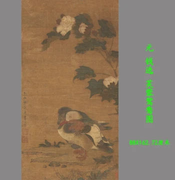 High-Definition Giclée Reproduction of Qian Xuan's 'Lotus and Mandarin Ducks' – Traditional Chinese Bird-and-Flower Painting for Decor or Study