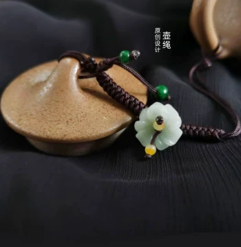Original Handmade Teapot Rope for Zisha and Purple Clay Pots - Lid Securing Cord for Kung Fu Tea Sets