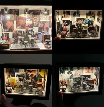 Zhao Lei's Cottage Material Kit: Jay Chou Photo Frame, David Tao Handmade DIY Assembly Model Ornament Gift Night Light