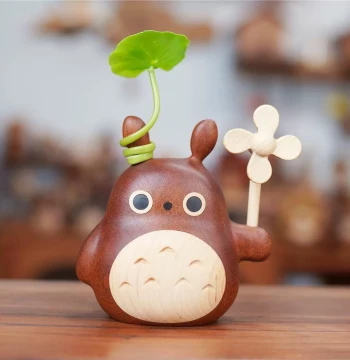 Joe/Wooden Totoro 6th Anniversary Fan Appreciation Event Diffuser, Japanese Style Solid Wood Handmade Cute Ornament Gift