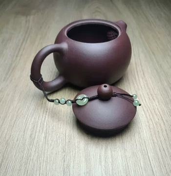 Premium Hetian Jade Teapot Safety Cord: Custom Handmade Anti-Drop Strap for Yixing Teapot Lids