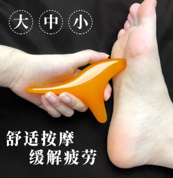 Triangular Sparrow Foot Massager Roller for Acupressure Points, Resin Foot Therapy Tool for Meridian Relief