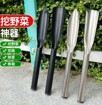 All-Stainless Steel Integrated Trowel for Digging, Wild Vegetable Harvesting, Gardening, and Beach Combing