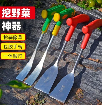 Wild Vegetable Digging Trowel - Manganese Steel Garden Spade for Planting, Weeding, and Outdoor Use