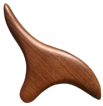 Wooden Triangle Sparrow Massager for Meridian Therapy, Acupressure, and Foot Reflexology - Sandalwood