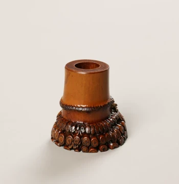 Shanshan Bamboo Wood Bamboo Root Lid Rest Bamboo Section Iron Pot Teapot Lid Zisha Teapot Tray Gaiwan Stand Dry Brew Tea Set Accessories