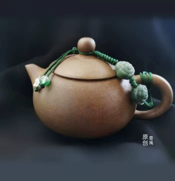 Handmade Bodhi Seed Teapot Cord - Natural Fiber Lid Strap (Not Heat Resistant)