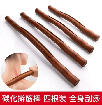 Full-Body Beech Wood Massage Roller for Back Opening, Meridian Scraping, and Abdominal Care