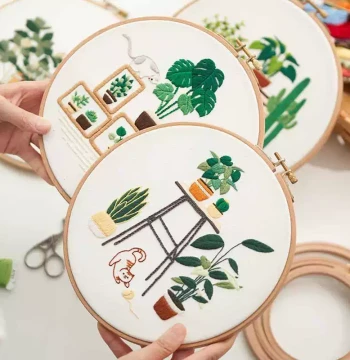 Hand-Woven Gift, Beginner Material Kit for Handmaking Presents to Best Friends, Craft Class 3D Embroidery Teaching for Novices