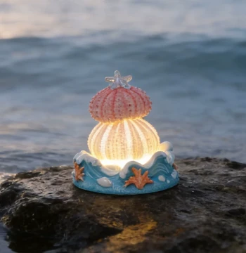 Creative Glowing Sea Urchin Shell Night Light - DIY Craft Kit, Perfect Birthday or Mother's Day Gift for Women