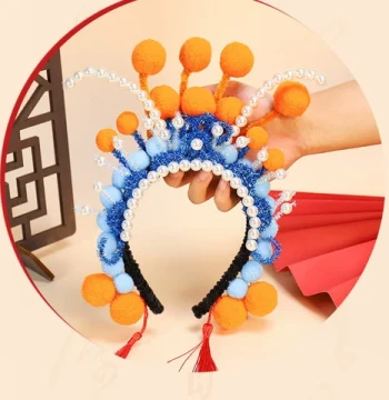 Peking Opera Character Headbands for Children's Art Classes - DIY Craft Materials for Creative Decoration and Educational Projects