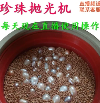 Compact DIY Electric Pearl Polishing Machine - Multi-Functional Home Tool for Cleaning and Polishing Antiques, Coins, and Jewelry