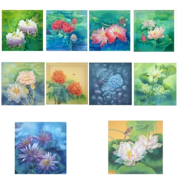 Chinese Gongbi Painting Line Drawing Prints by Yao Jiyue - Bird and Flower Themes for Beginners to Trace, Outline, and Color