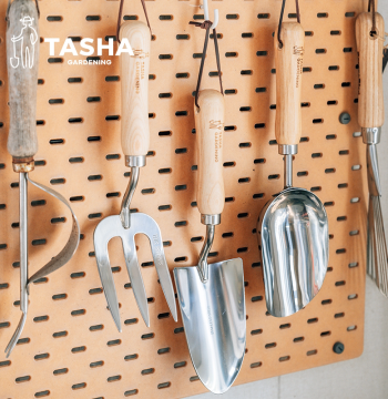 Tasha's Garden Gardening Tool Three-Piece Set Home Small Shovel Rake Easy Storage for Vegetable Planting and Soil Loosening