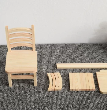 Children's Woodworking DIY Semi-Finished Gluing Kit for Traditional Culture Education, Kindergarten Crafts, and Maker Labor Classes