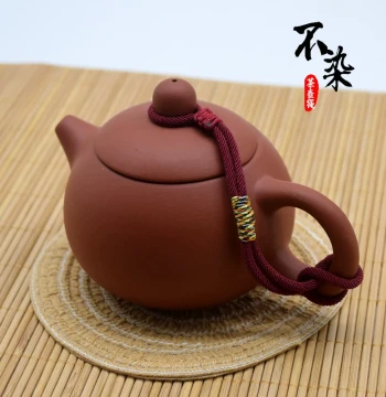Chinese Style Hand-Woven Cotton Rope for Zisha Teapot Lid Protection