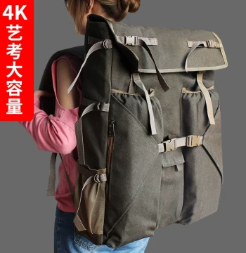 Duosuoduoxi Multifunctional 4K Art Portfolio Bag - Thickened Wear-Resistant Large Capacity Backpack for Art Exams, Sketching, Plein Air, and Art Storage