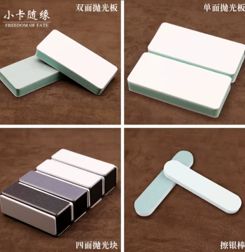 Polishing and Sanding Tool Set: Double-Sided Sponge Sanding Blocks and Rods for Collectibles like Star-Moon Bodhi Seeds and Gourds