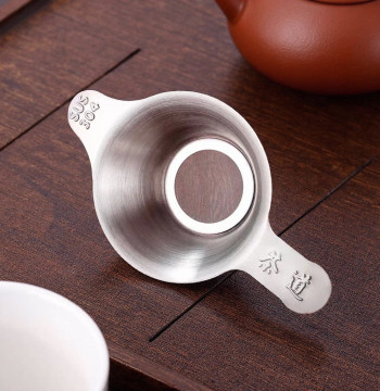 304 Stainless Steel Ultra-Fine Mesh Tea Strainer - Double-Layer Filter for Teaware Accessories