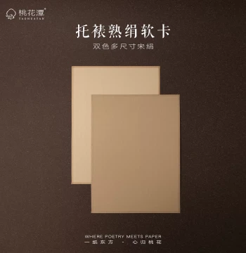 Fine Silk Card for Gongbi Painting - Song Dynasty Style Soft Mount for Traditional Chinese Art, Boneless Technique, and Landscape/Flower Themes