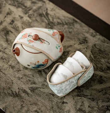 Gaiwan Protective Strip with Velcro - Shockproof Storage Guard for Outdoor Zisha Teapots and Master Cups