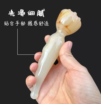 Lotus Head Meridian Massage Stick for Eye and Face Gua Sha, Facial Beauty Tool for Full-Body Meridian Clearing and Acupressure