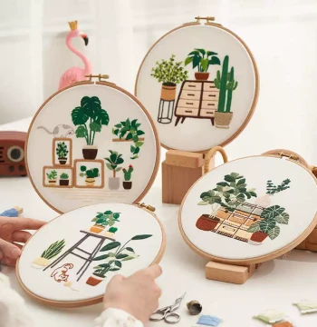 Embroidery DIY Craft Kit European Home Animal Design for Beginners 3D Embroidery Teaching Material