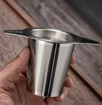 Tea Dregs Filter, Tea Strainer, Tea Brewing Tool, Convenient Tea Separator, Tea Infuser, Cup Filter Mesh, Stainless Steel Inner Liner