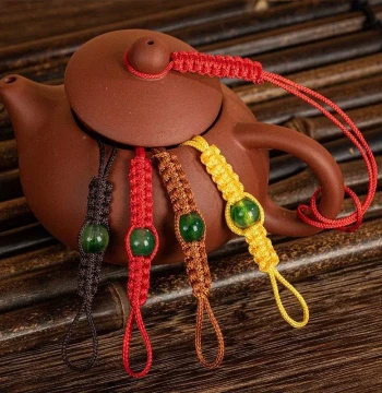 Zisha YCP – Teapot Safety Rope Accessory for Zisha Teapots, Prevents Lid Dropping During Brewing, Suitable for Wood-Fired Teapots
