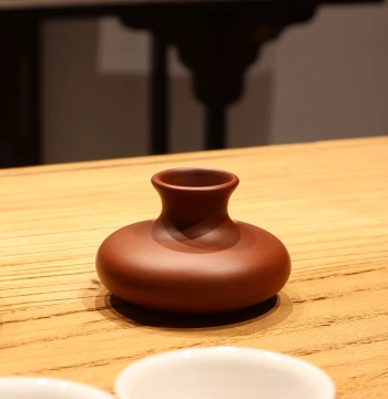 Chaozhou Cinnabar Clay Lid Rest, Red Clay Incense Holder, Mini Vase, Teapot Accessories for Tea Ceremony