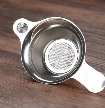304 Stainless Steel Tea Strainer with Holder, Food-Grade Mesh Filter for Teapots and Brewing