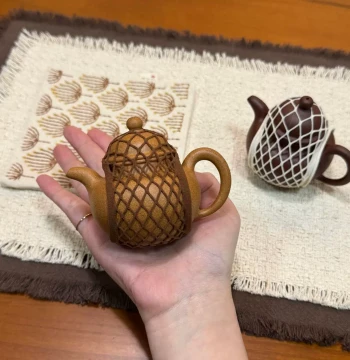 Teapot Storage Mesh Bag, Protective Case for Zisha Teapots and Gaiwans, Travel Anti-Collision Accessory for Tea Sets