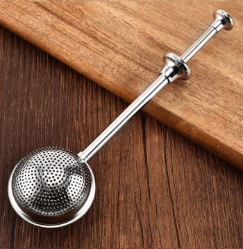 304 Stainless Steel Tea Infuser, Lazy Person's Creative Tea Brewing Stick, Tea Strainer Mesh Ball for Loose Leaf Filtering